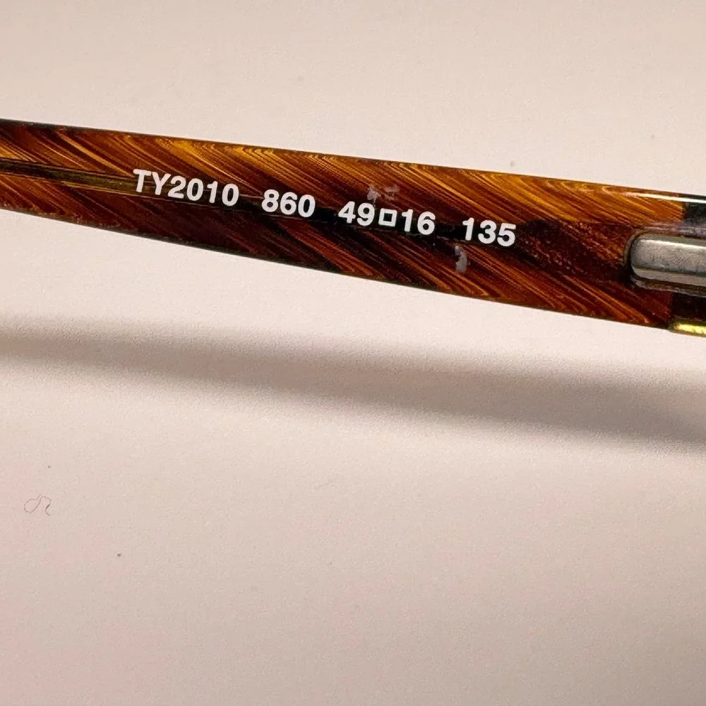 Tory Burch TY2010 Tortoise Shell Rectangular Eyeglasses Frames Gold ‎ 49-16-135